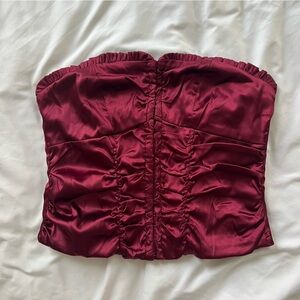 Superdown strapless corset top